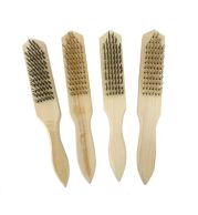 Wire Brushes 4 and 5 Row – Steel Wire Hand Brushes for Rust Removal, Weld Cleaning and Surface Preparation on Metal, Wood and Concrete